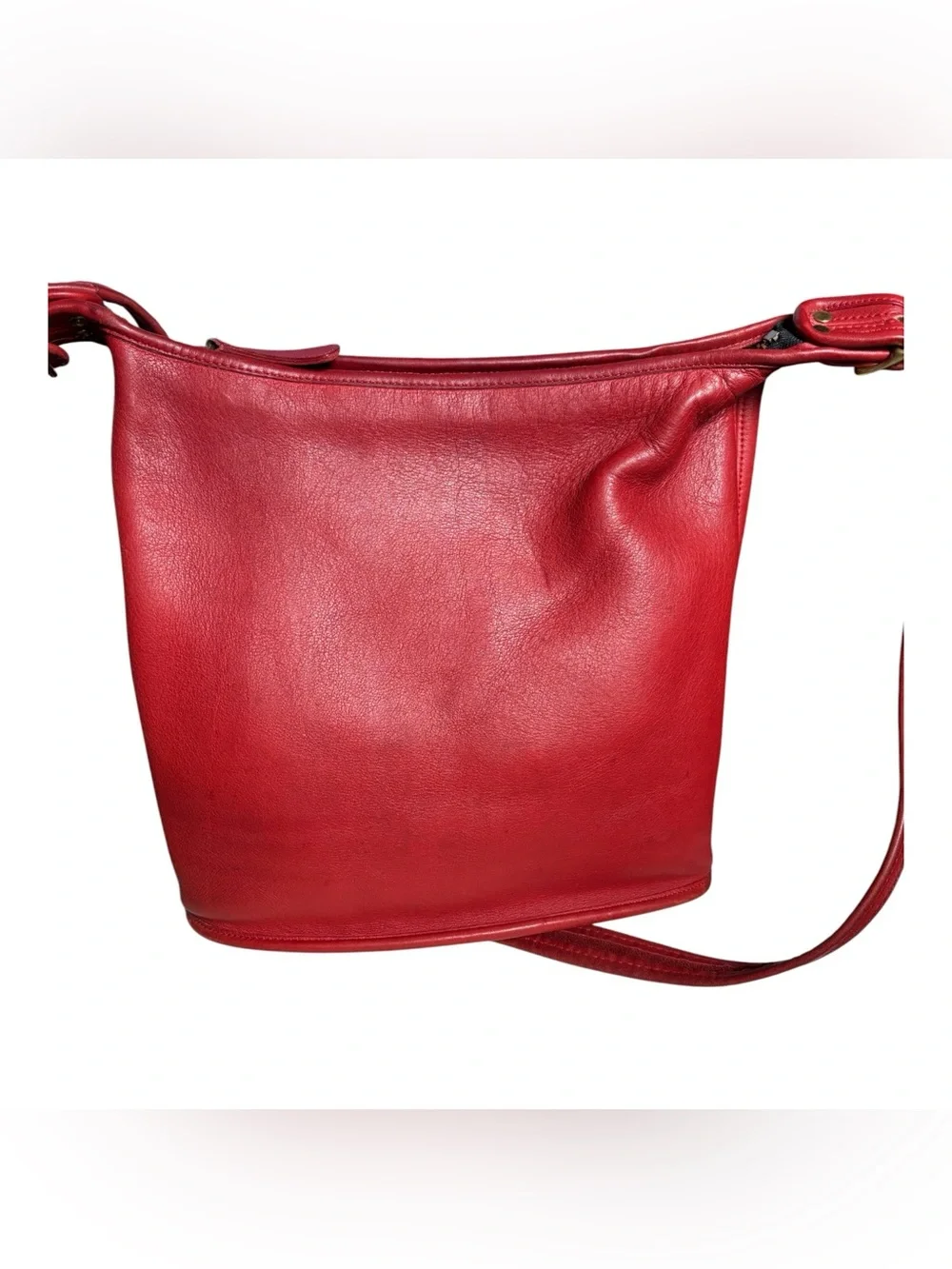 Vintage Coach Slim Duffle, Red